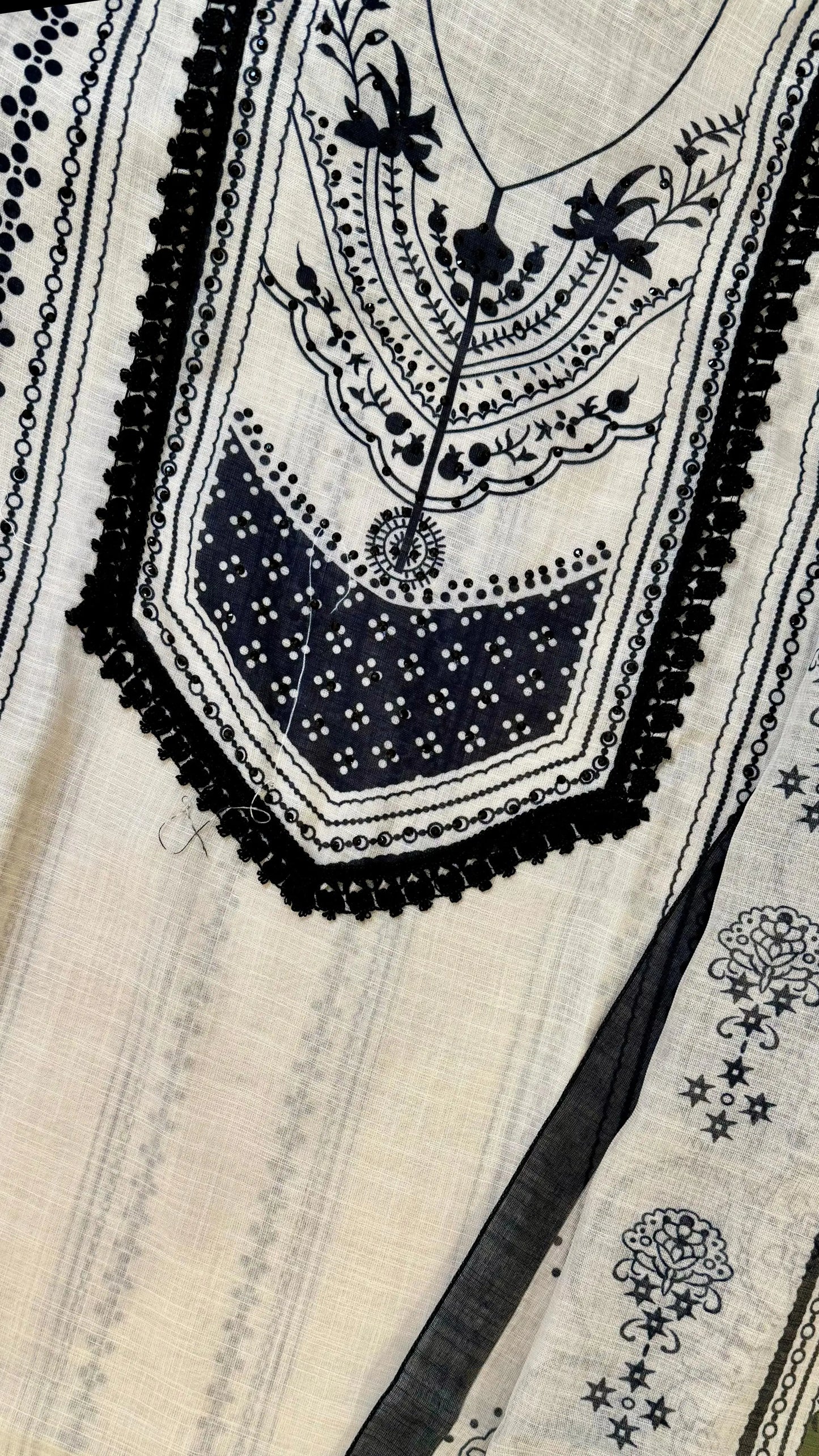 Women Premium Linen Traditional Print Suit Dress Material