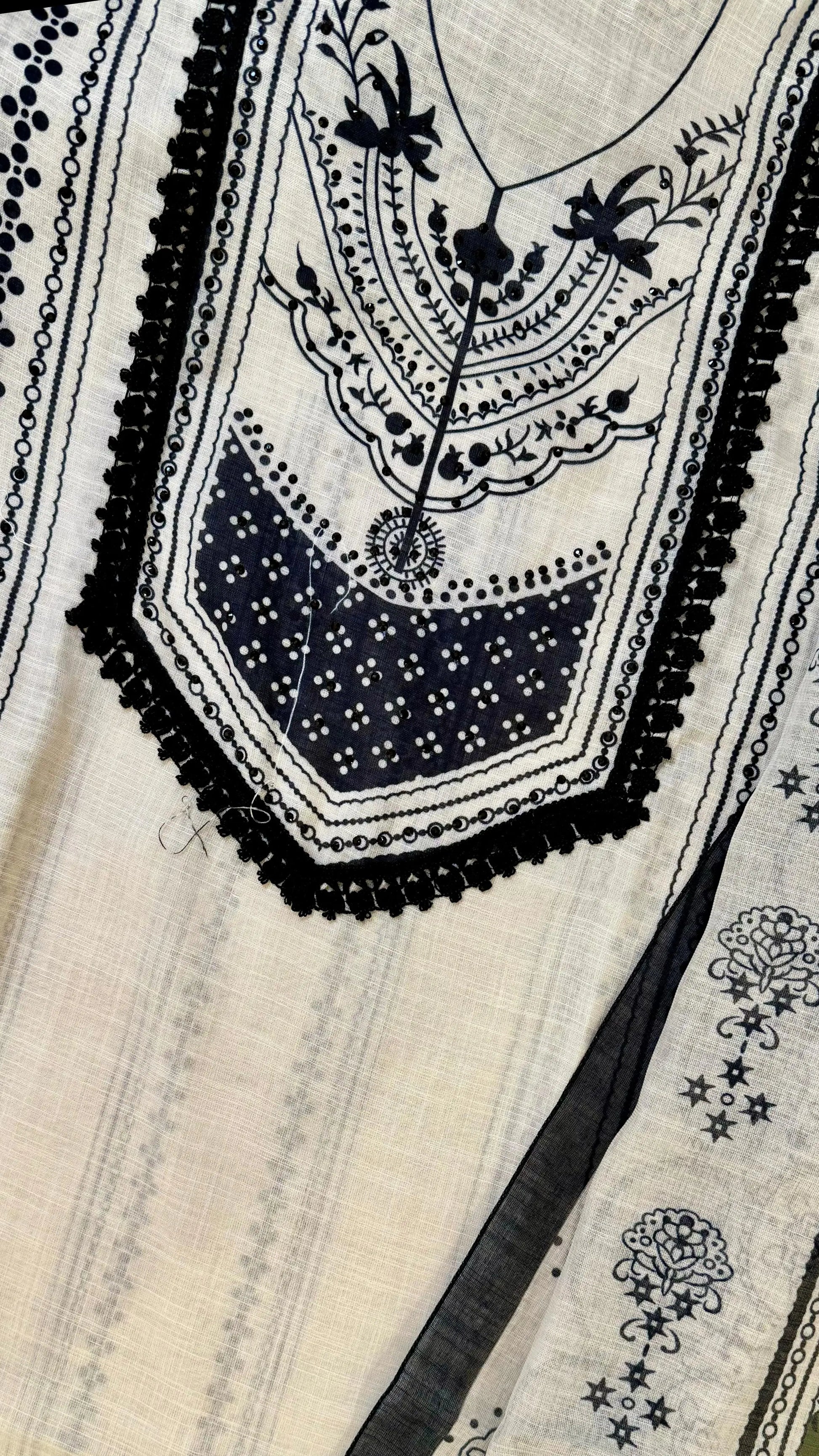 Women Premium Linen Traditional Print Suit Dress Material