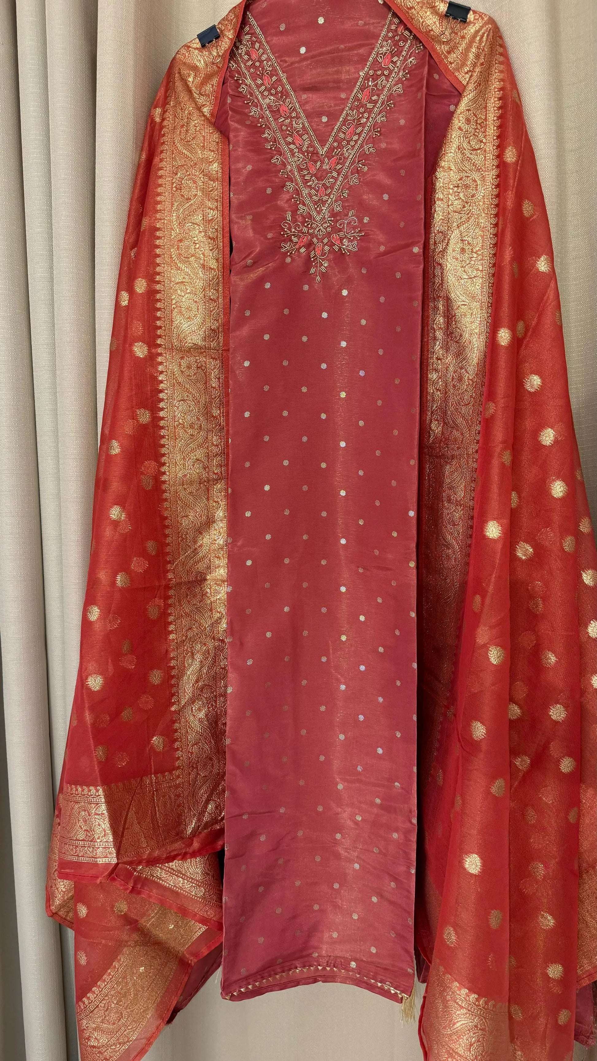Women Silk Banarasi Suit Dress Material