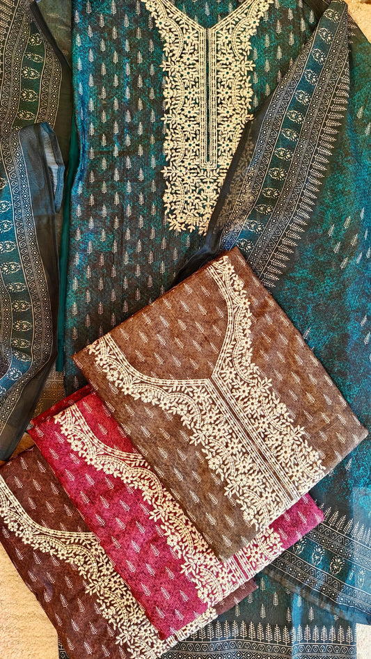 Women Maheshwari Digital Tribalprint Suit Dress Material Reyshaa