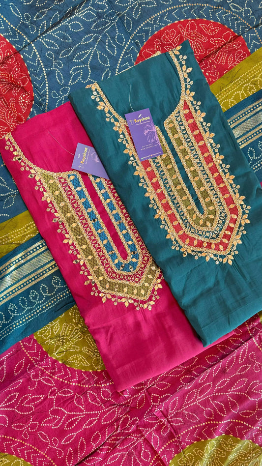 Modal Bandhani Print Suit Dress Material