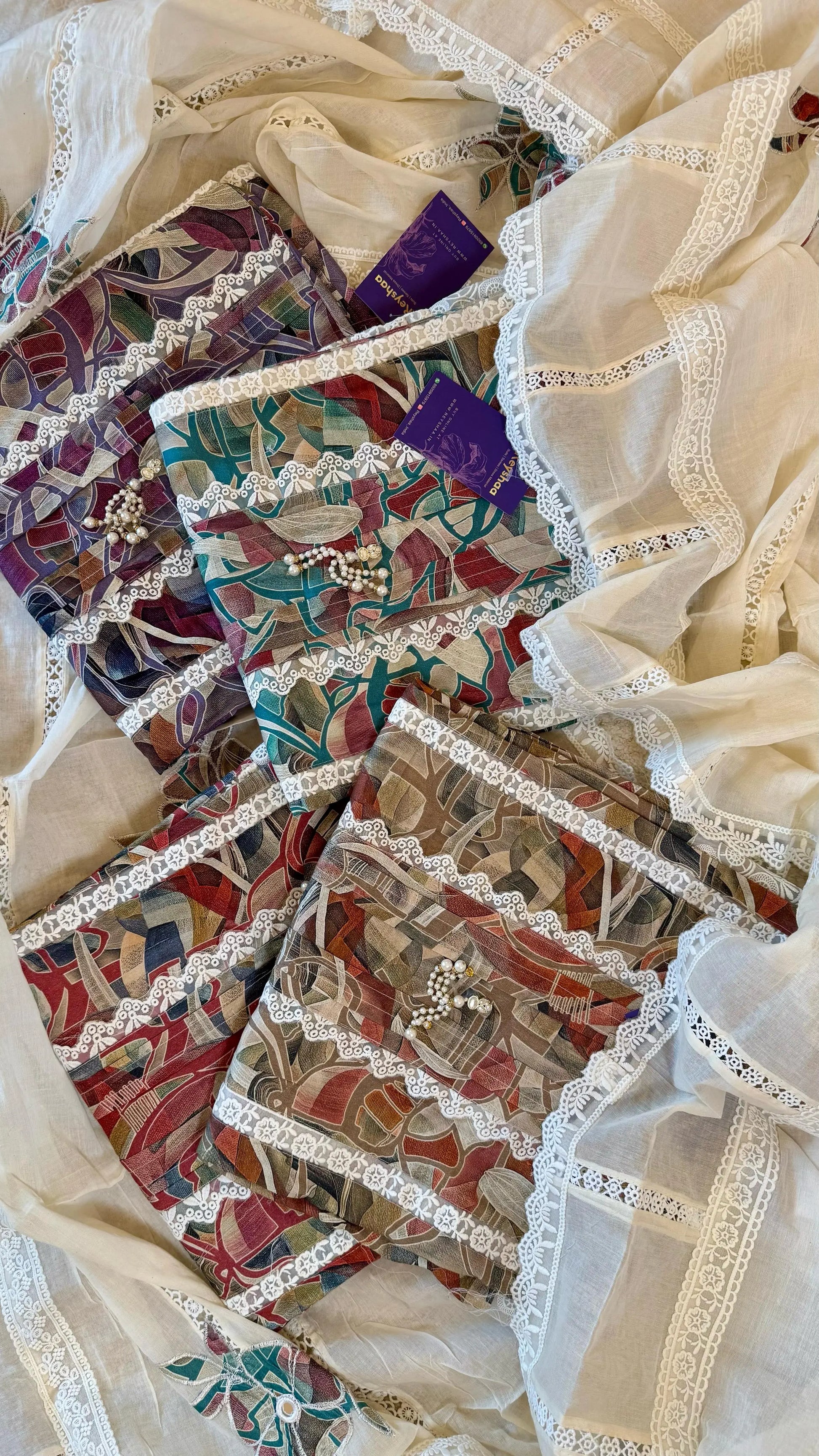 Women Pure Lawn Cotton Botanical Print Pakistani Suit Dress Material Reyshaa