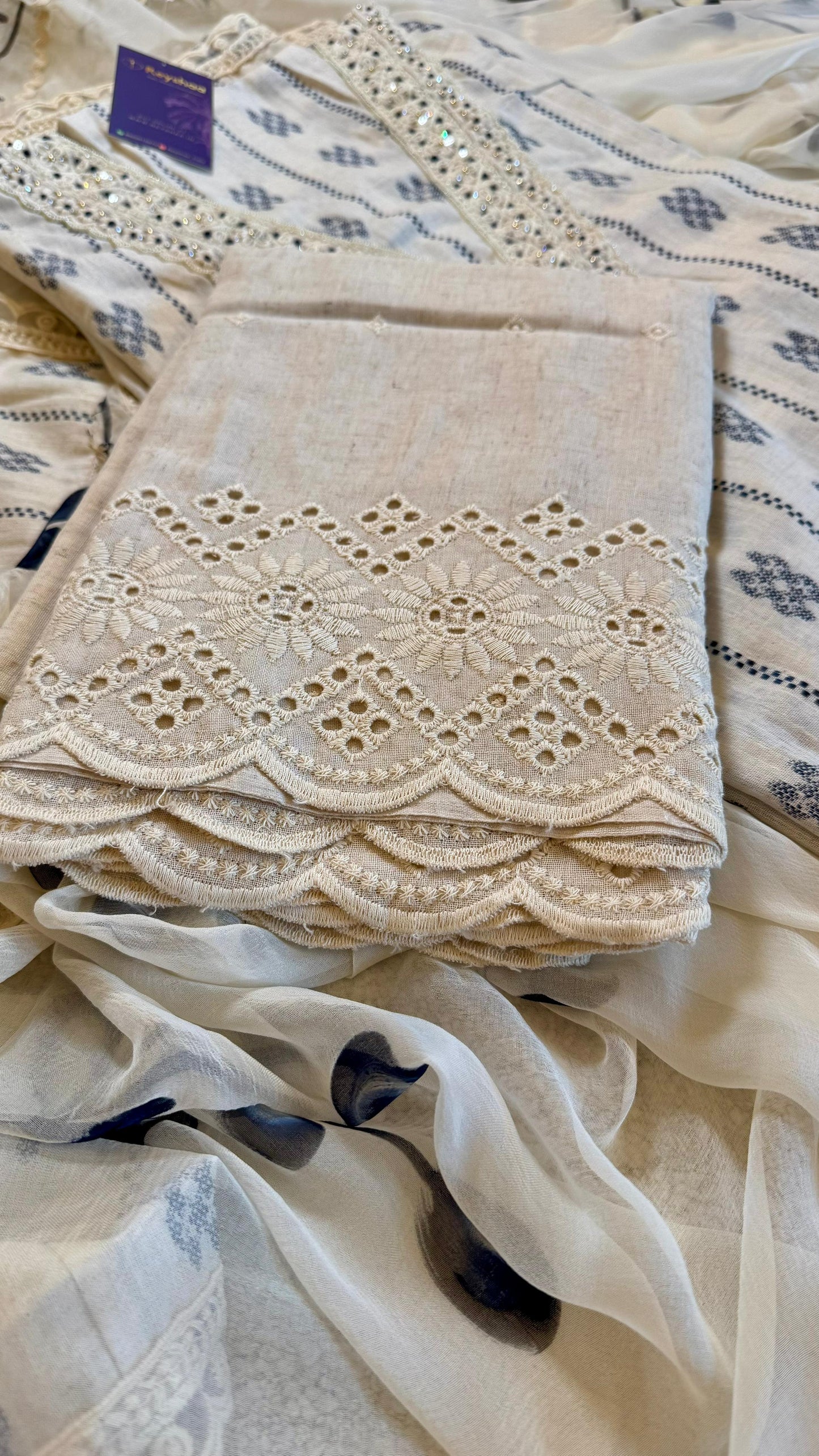 Women South Cotton Weaved Suit Dress Material