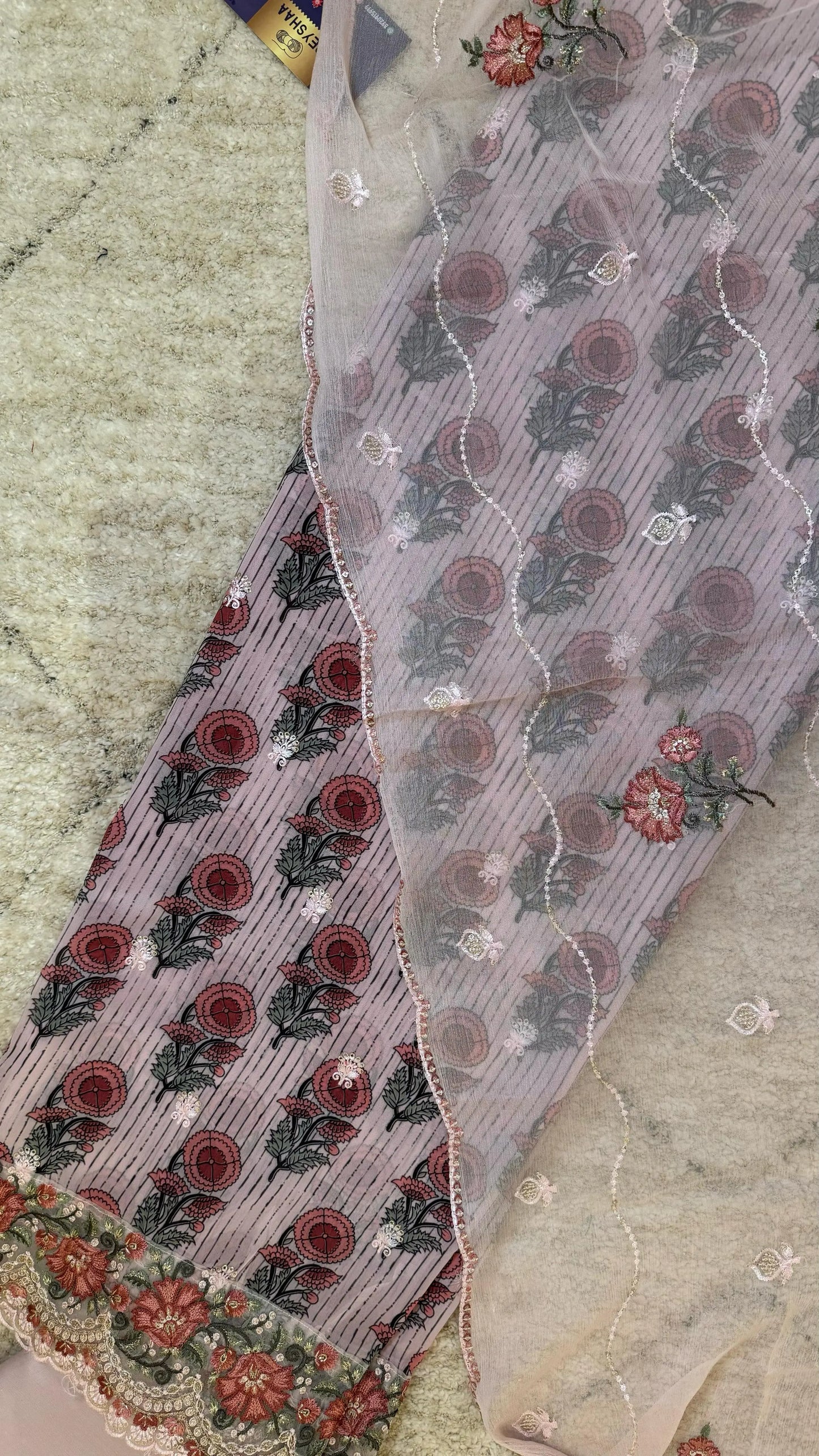 Women Viscose Georgette With Digital Print Suit Dress Material Reyshaa