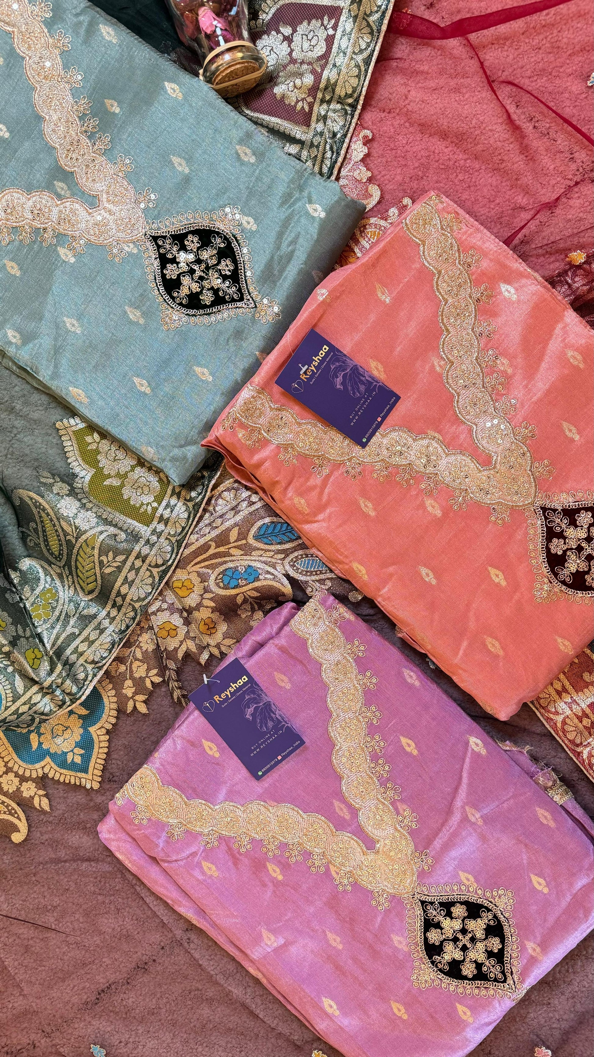 Jacquard Tissue Suit Dress Material