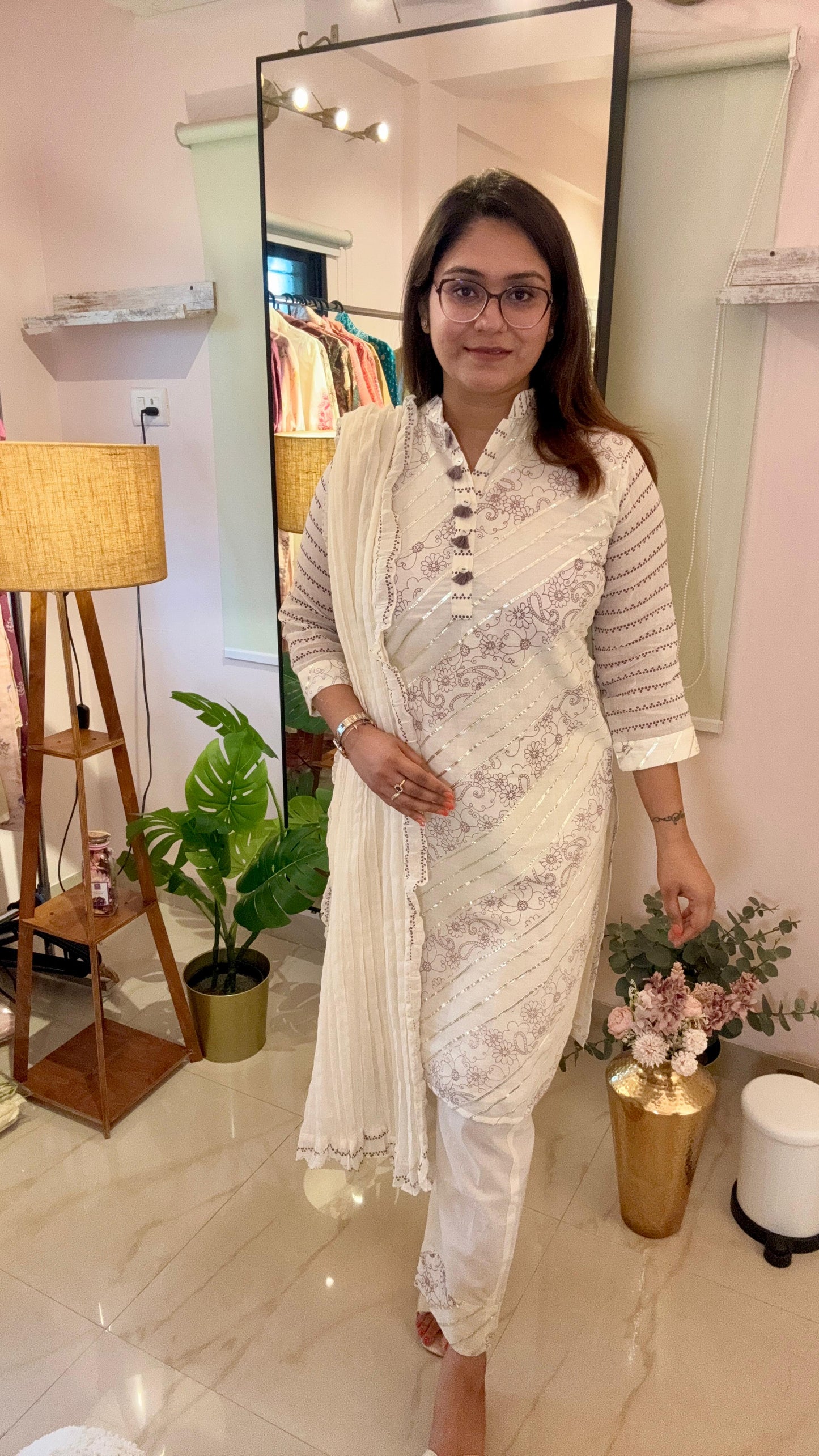 Women Pure Cotton Digital Print Readymade Suit Set