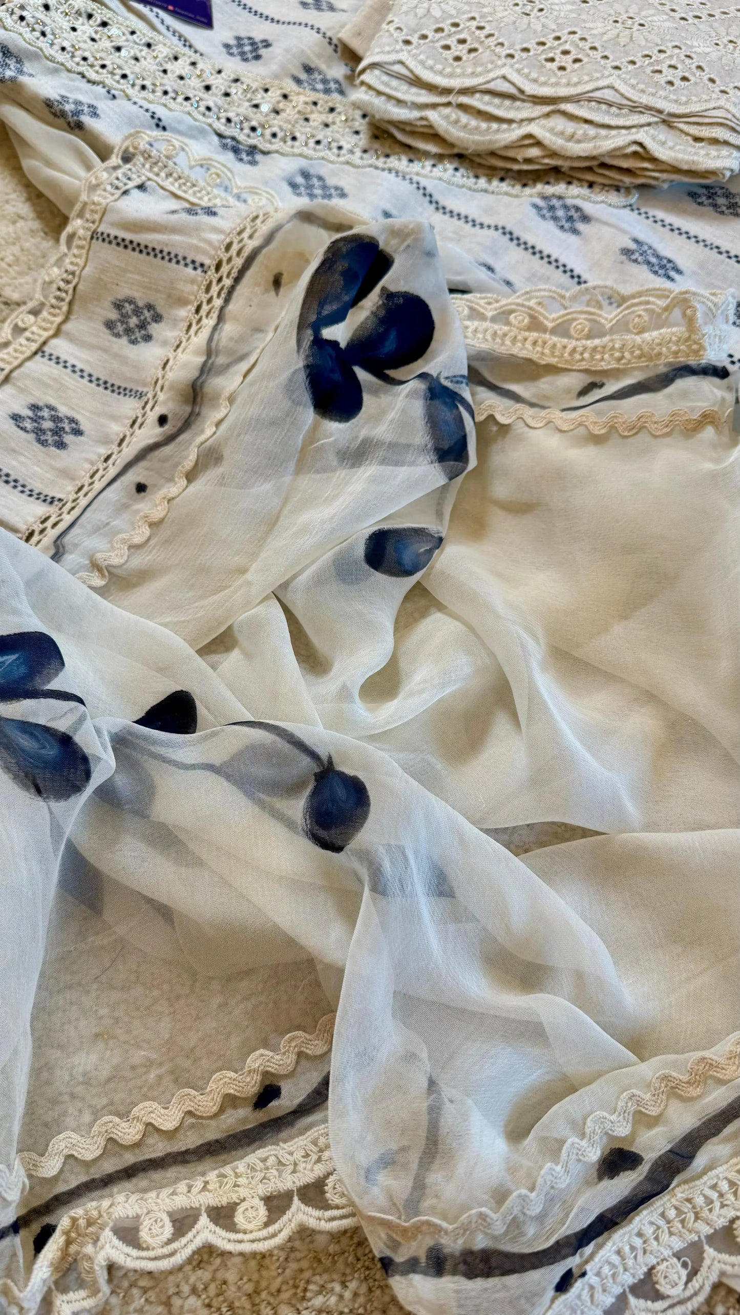 Women South Cotton Weaved Suit Dress Material Reyshaa