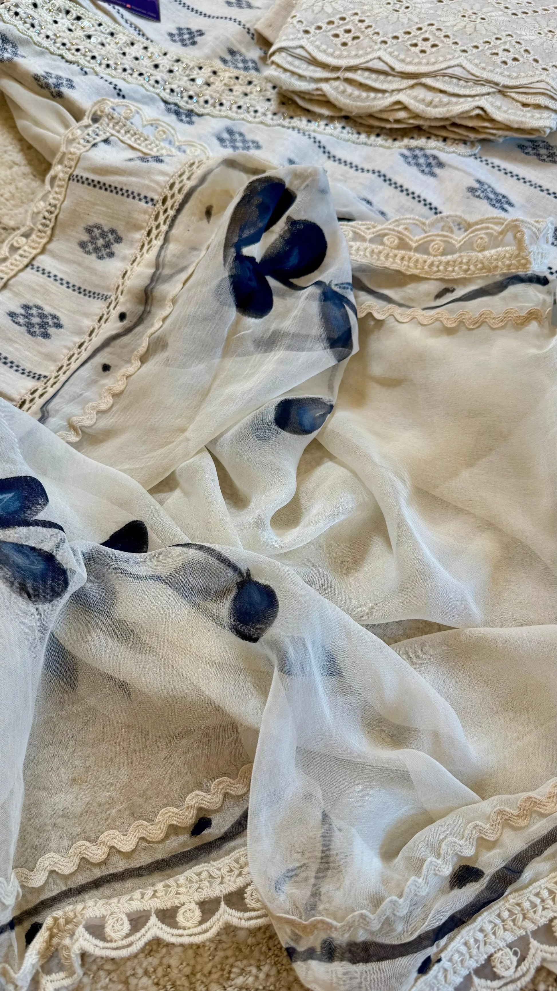 Women South Cotton Weaved Suit Dress Material Reyshaa