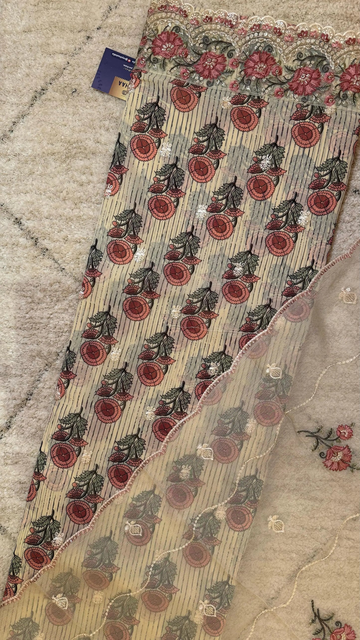 Women Viscose Georgette With Digital Print Suit Dress Material Reyshaa