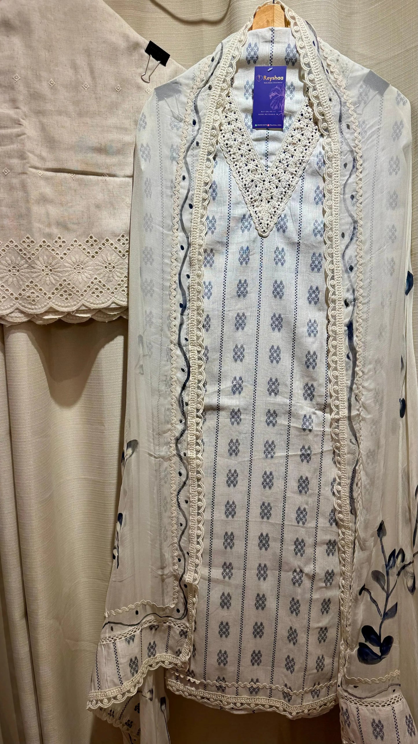 Women South Cotton Weaved Suit Dress Material Reyshaa