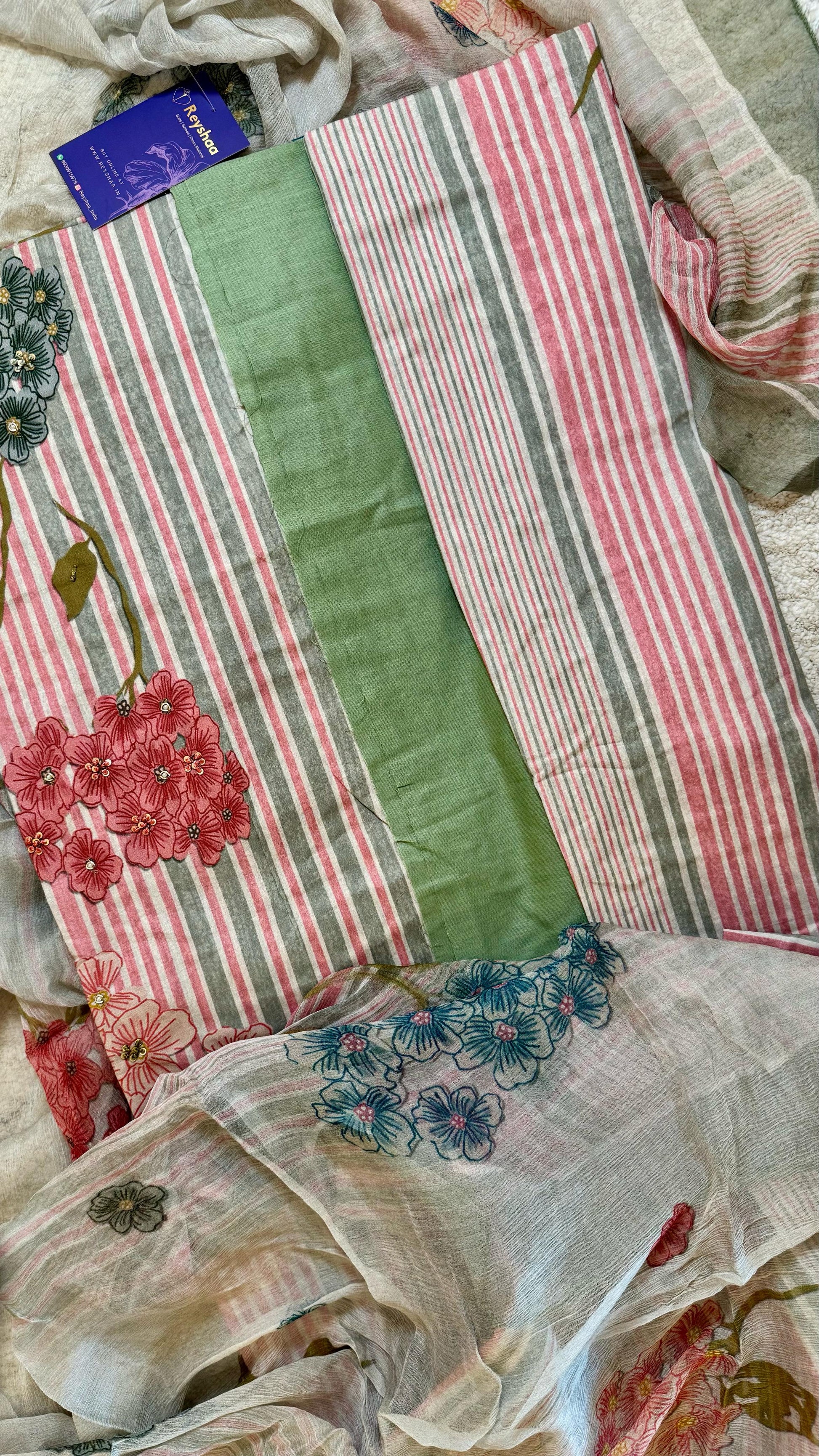 Women Camric Cotton Digital Print Suit Dress Material Reyshaa