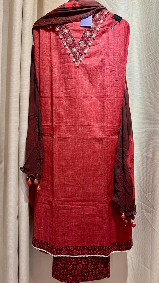 Women Pure Cotton Digital Print Suit Dress Material Reyshaa