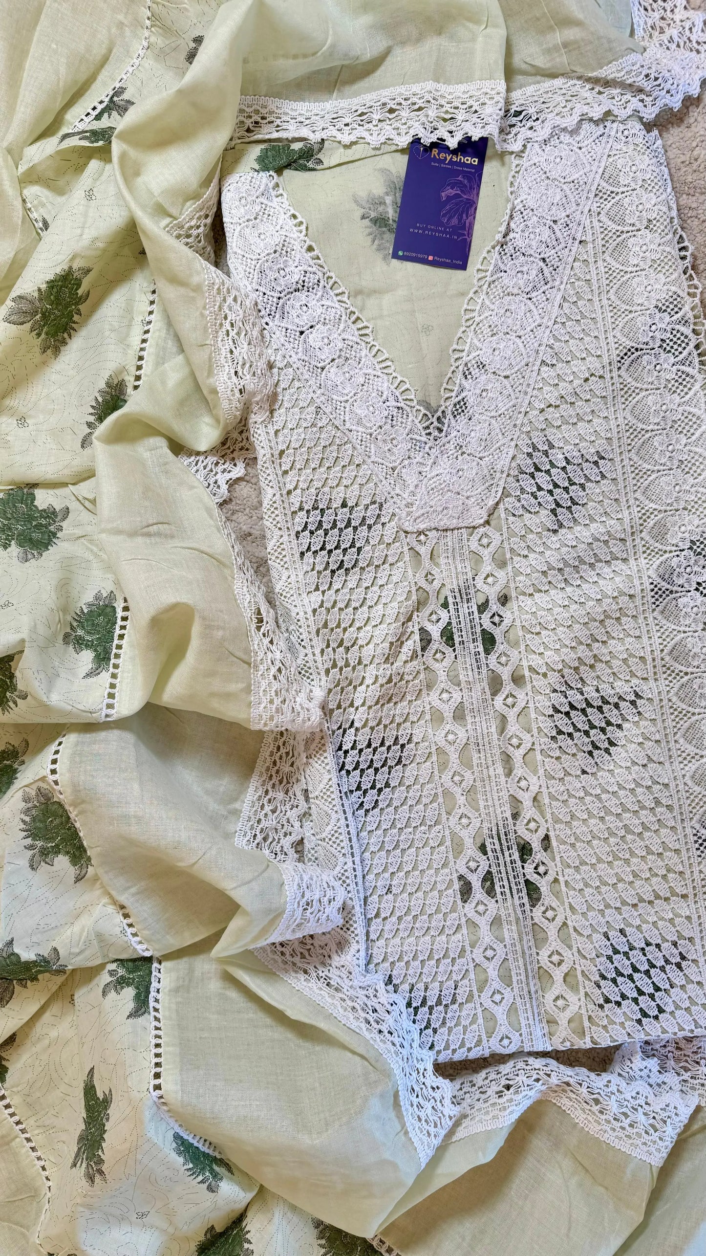 Women Lawn Cotton Floral Print Pakistani Suit Dress Material Reyshaa