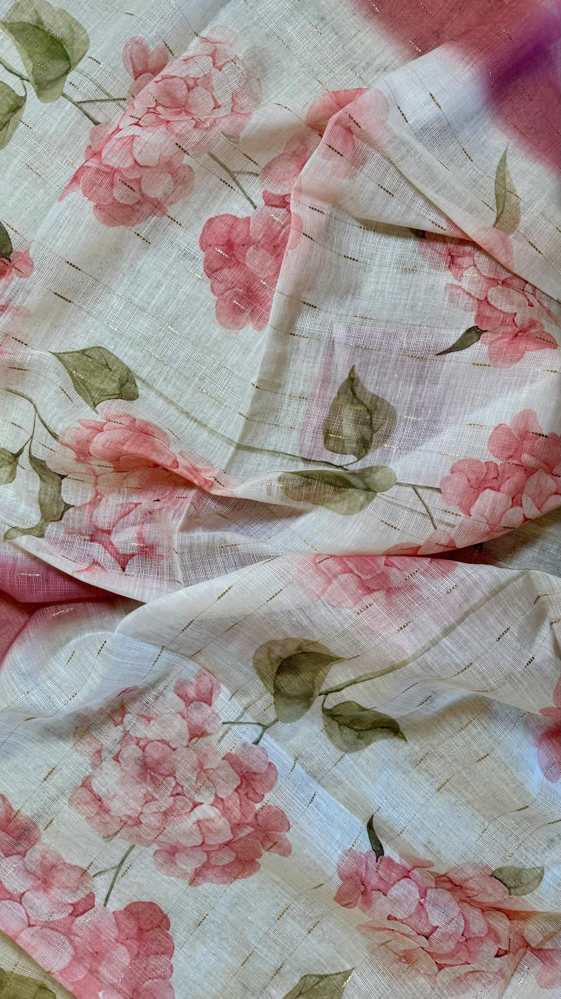 Women Linen With Crochet Neck Suit Dress Material Reyshaa