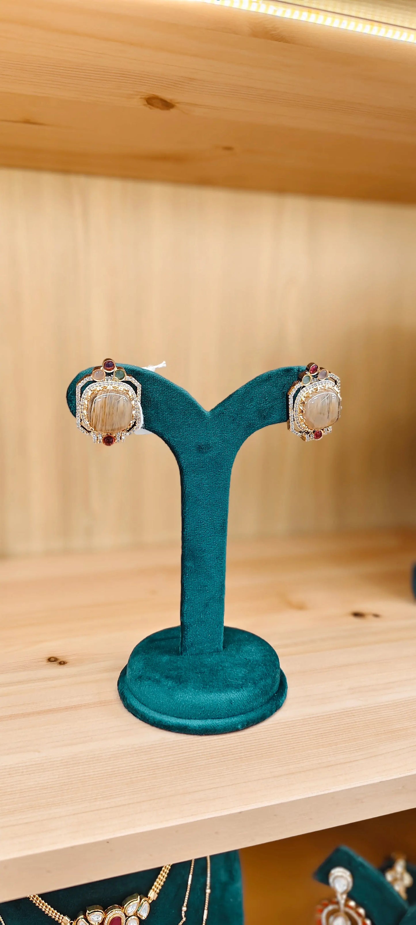 Sabyasachi Colored Stones Studs Reyshaa