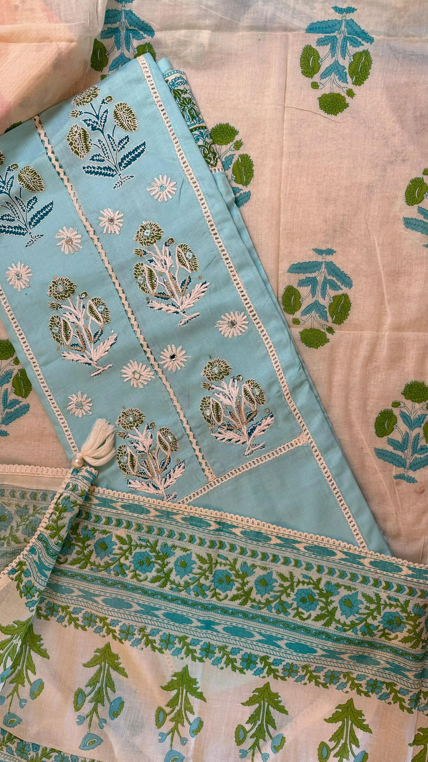 Women Cambric Cotton Suit Dress Material