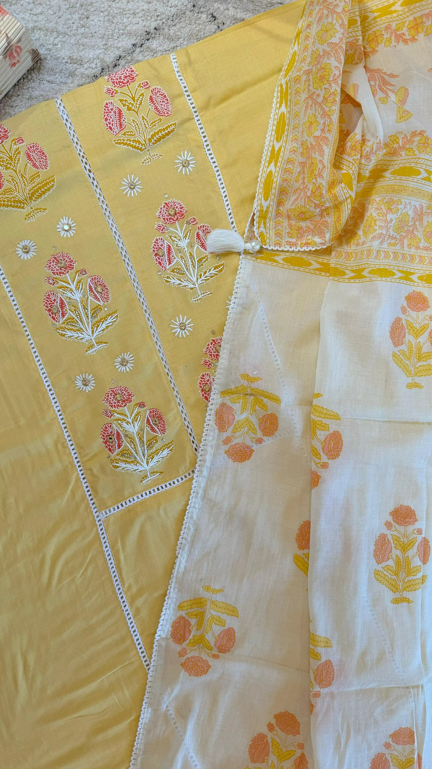 Women Cambric Cotton Suit Dress Material