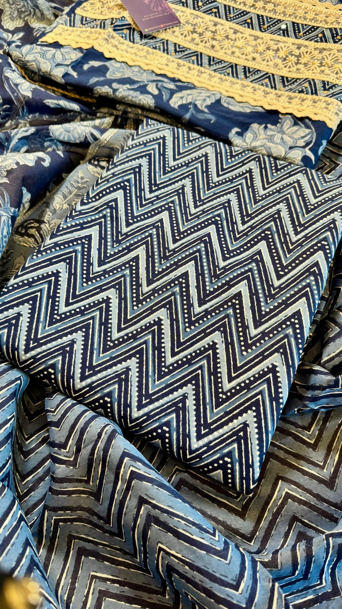 Women Pure Cotton Printed Suit Dress Material Reyshaa