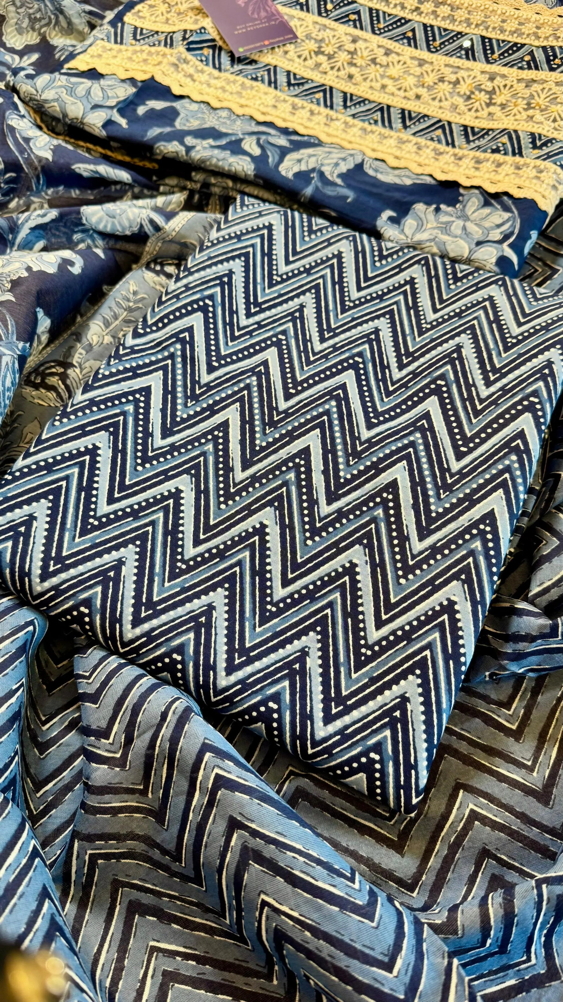 Women Pure Cotton Printed Suit Dress Material Reyshaa