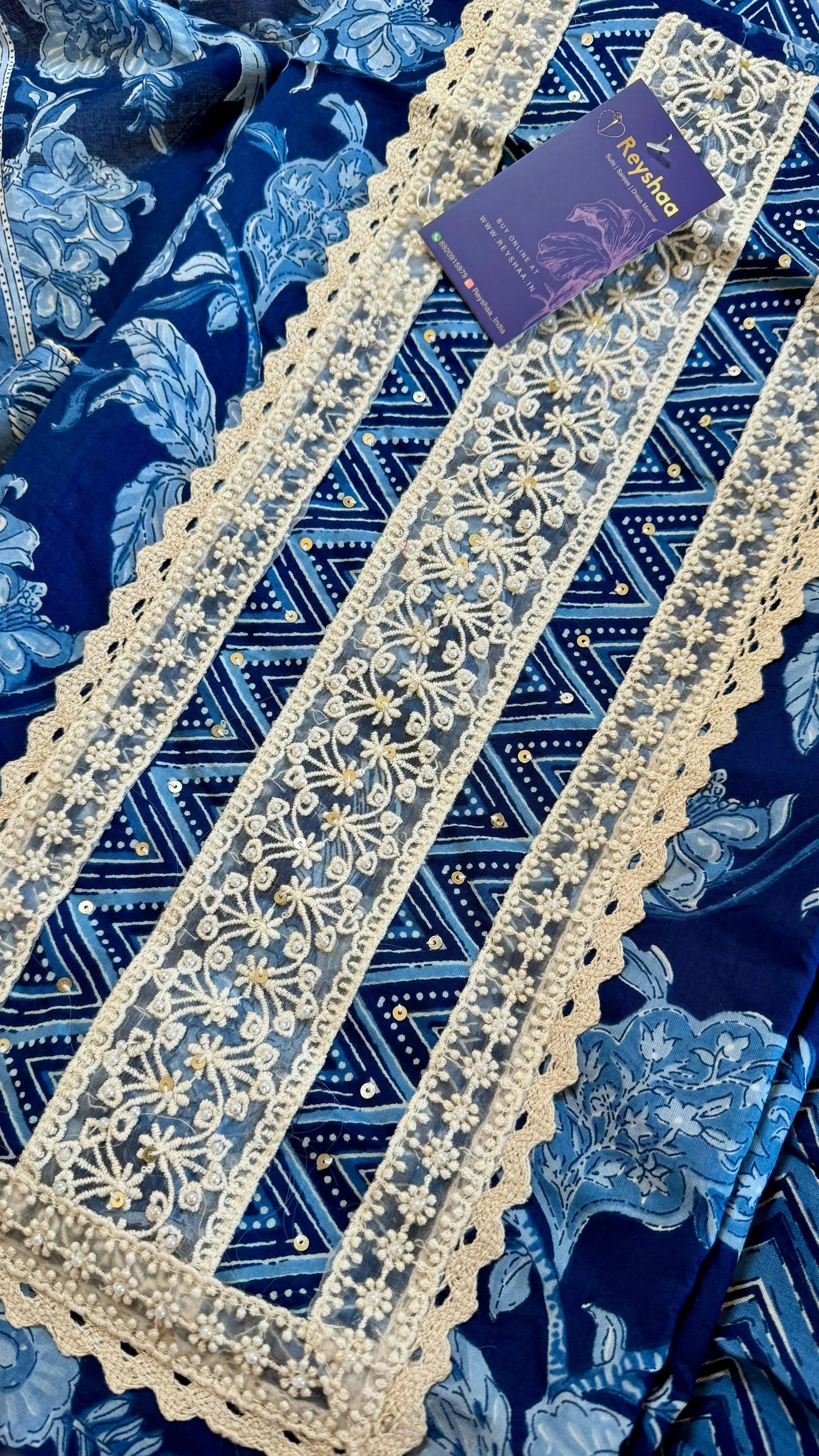 Women Pure Cotton Printed Suit Dress Material Reyshaa