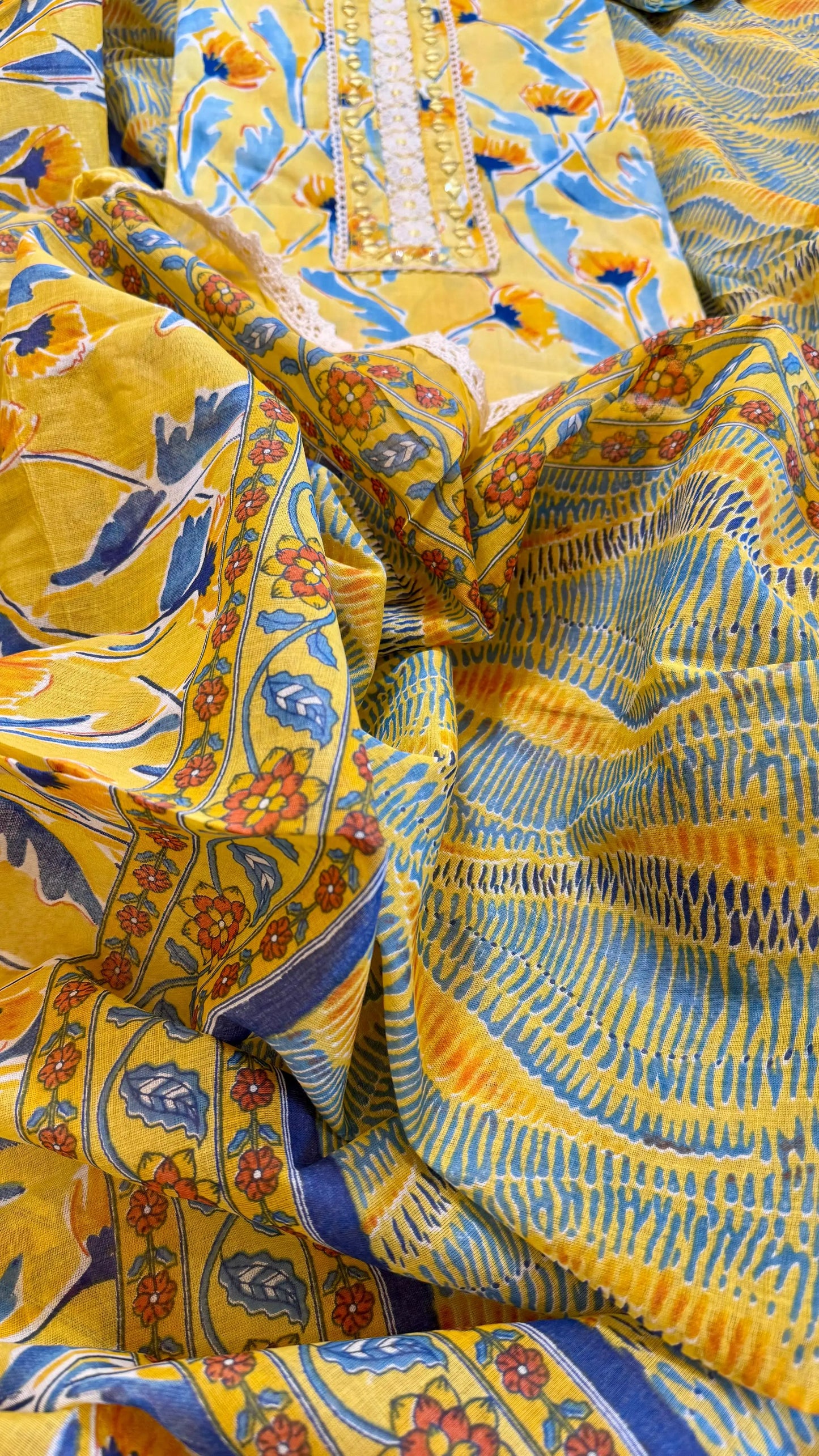 Women Pure Cotton Printed Suit Dress Material Reyshaa