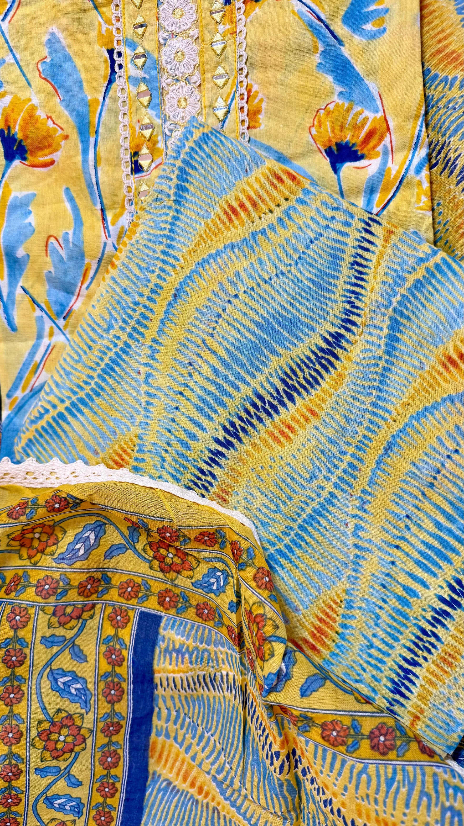 Women Pure Cotton Printed Suit Dress Material Reyshaa