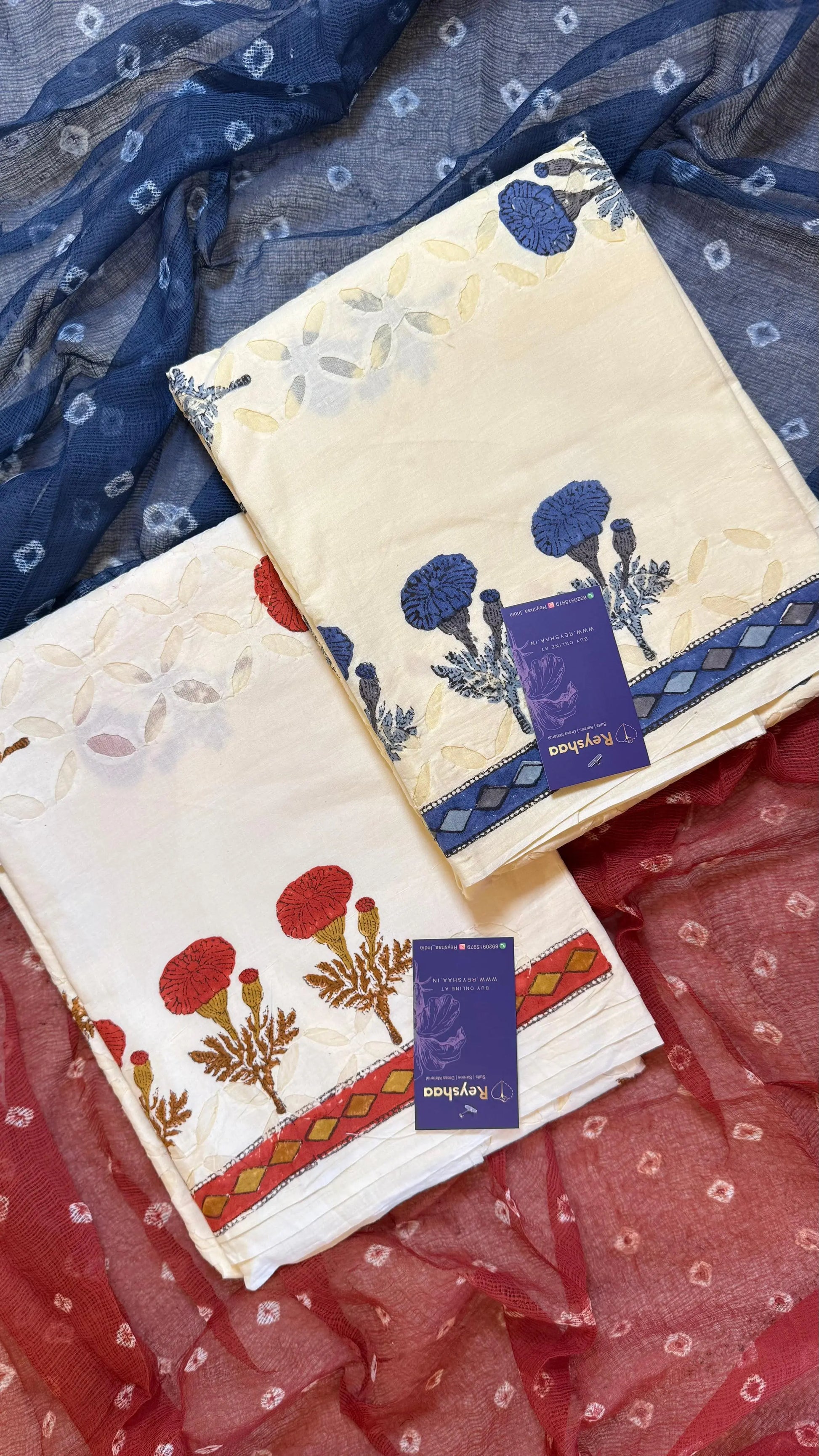 Women Pure Cotton Kutchi Cutwork Suit Dress Material Reyshaa