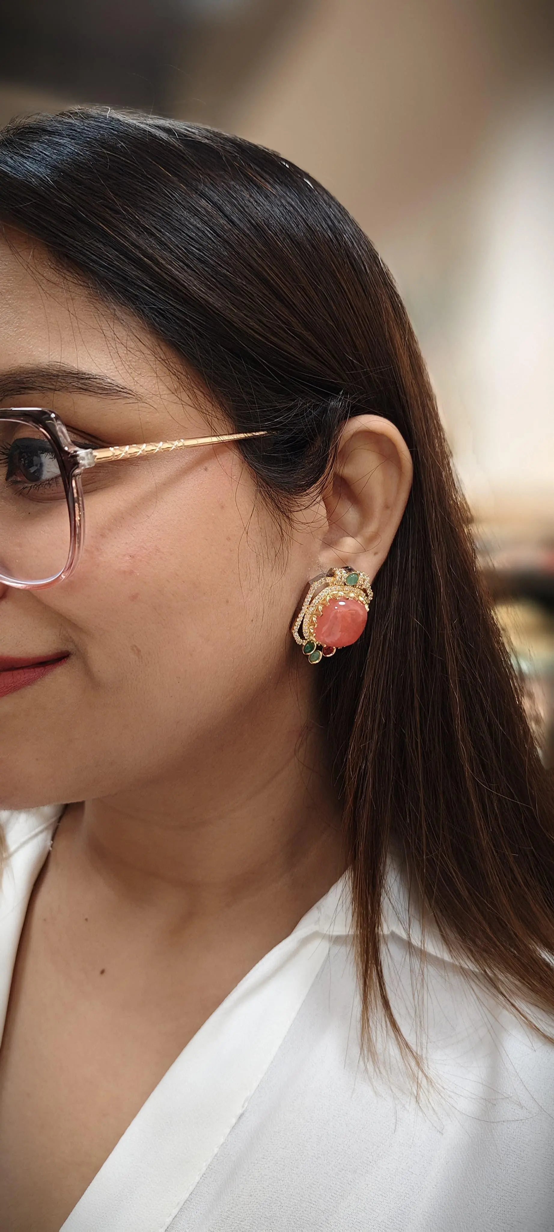 Sabyasachi Colored Stones Studs Reyshaa