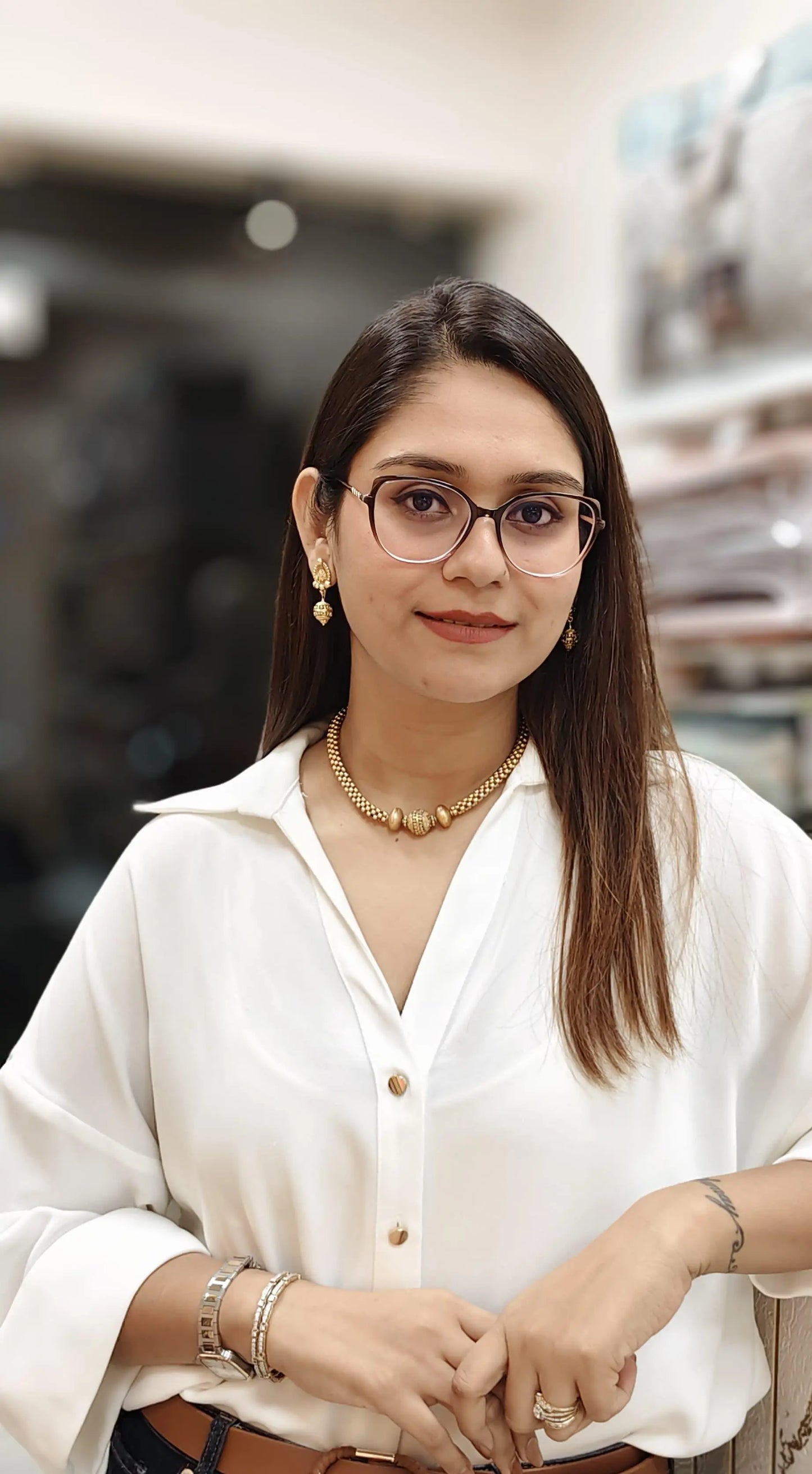 Gold Toned Kanthi Set Reyshaa