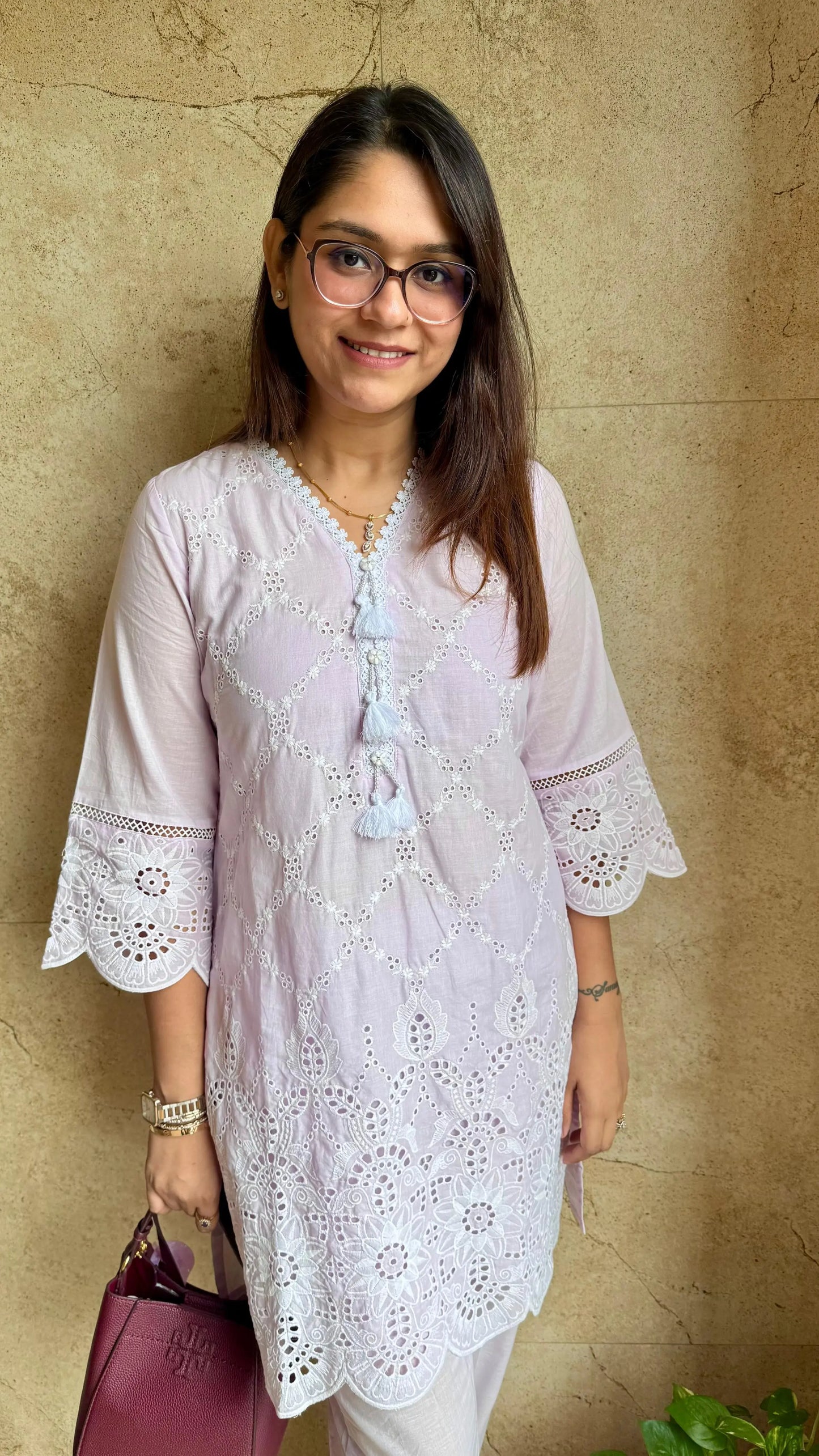 Pure Cotton Hakoba Embroidered Co-ord Set | Elegant Summer Wear Reyshaa