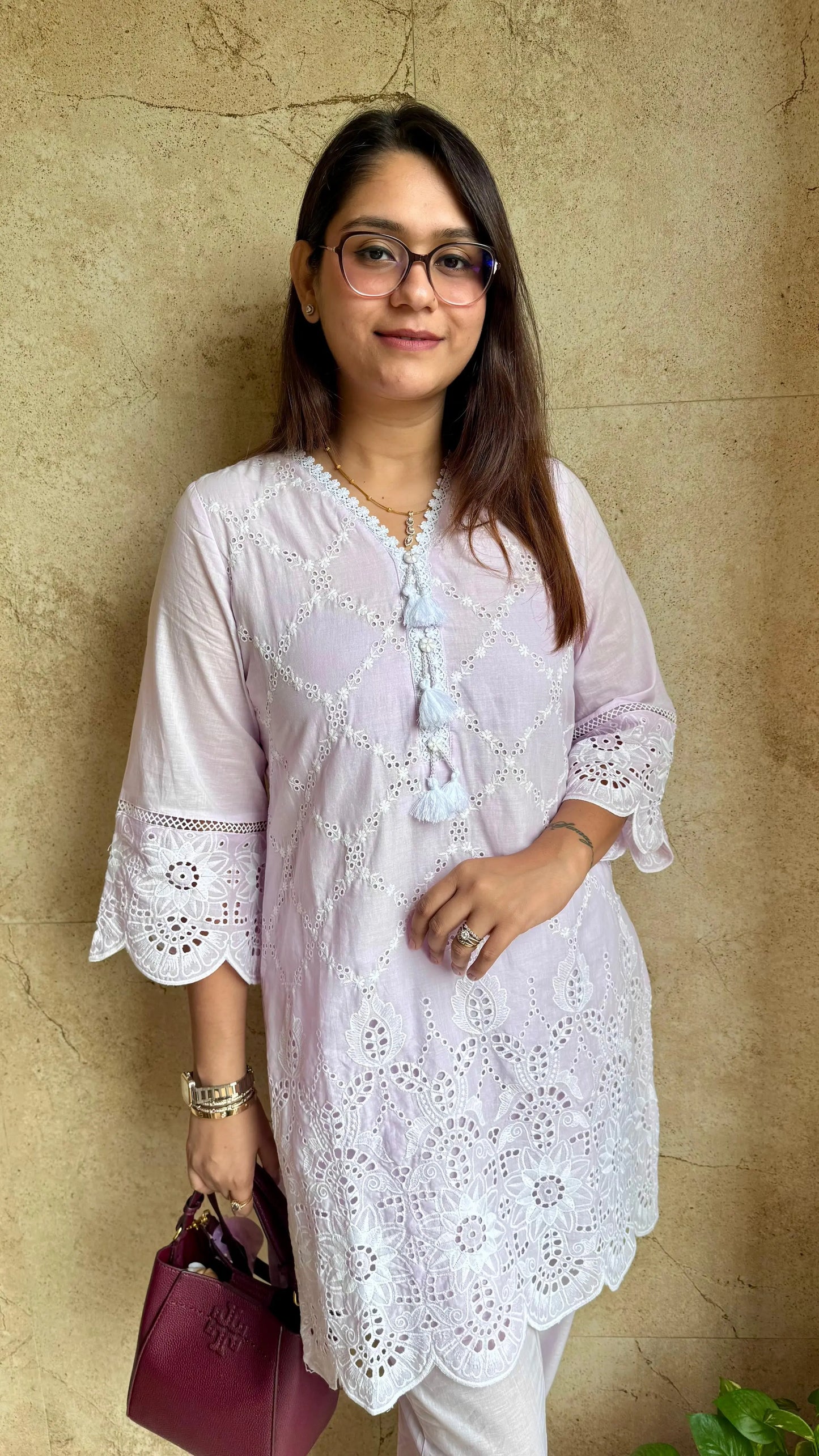 Pure Cotton Hakoba Embroidered Co-ord Set | Elegant Summer Wear Reyshaa