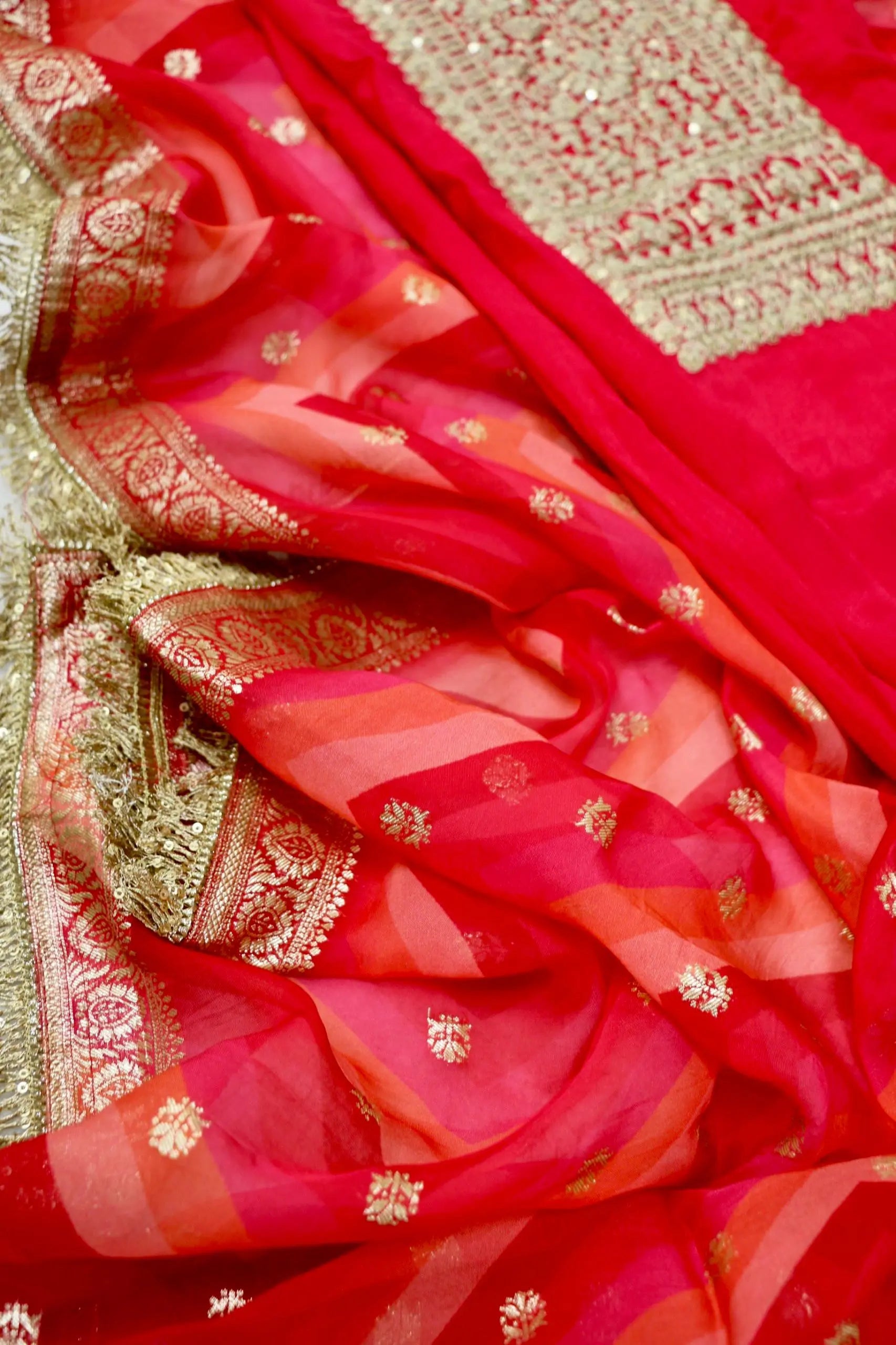 Elegant Chinon Suit Set with Jhallar Lace Dupatta Reyshaa