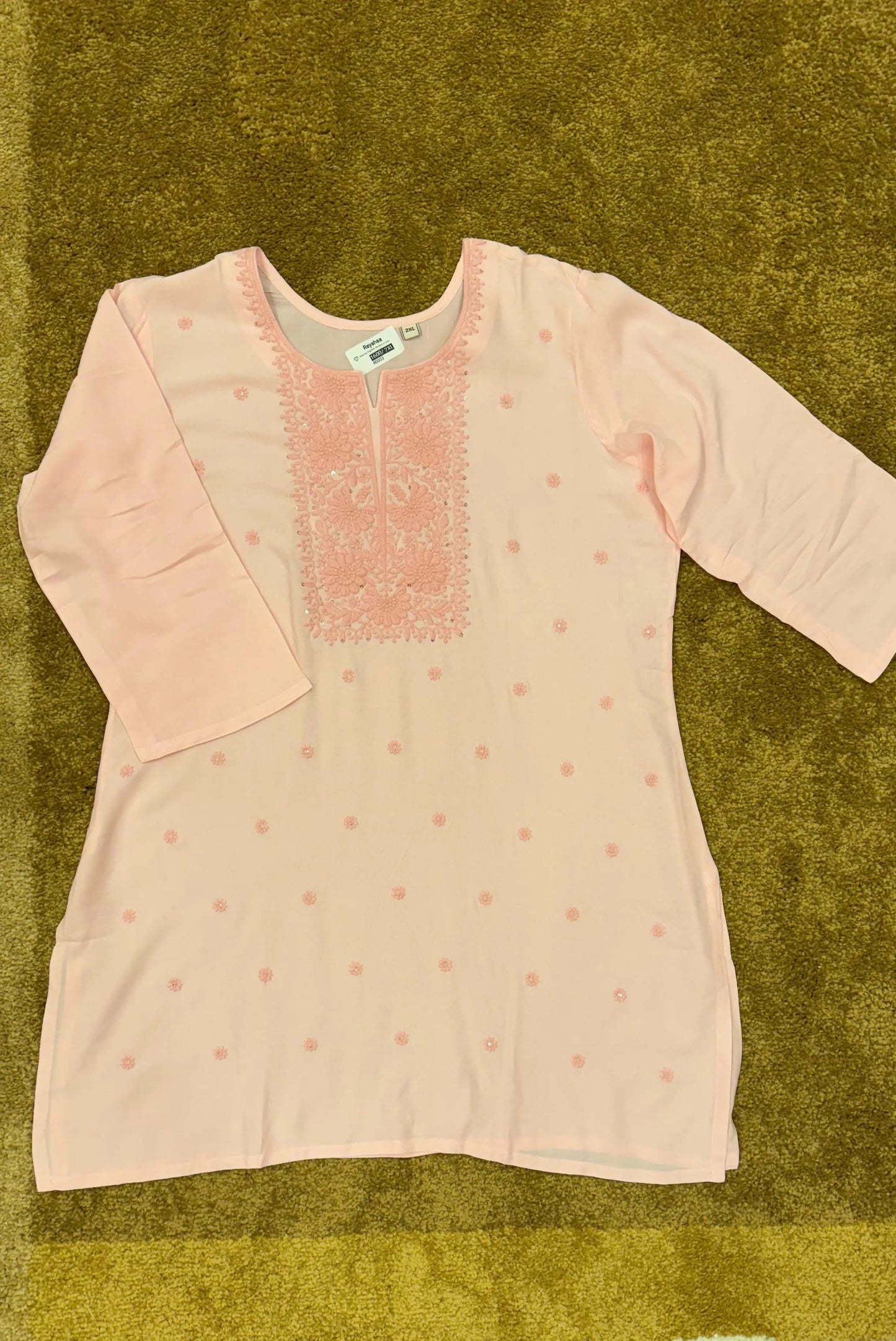 Women Rayon Chikankari Embroiderd Readymade Tunic