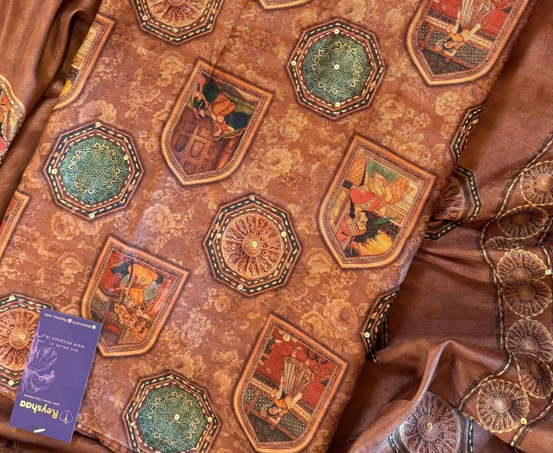 Which fabrics are popular for Indian suits?