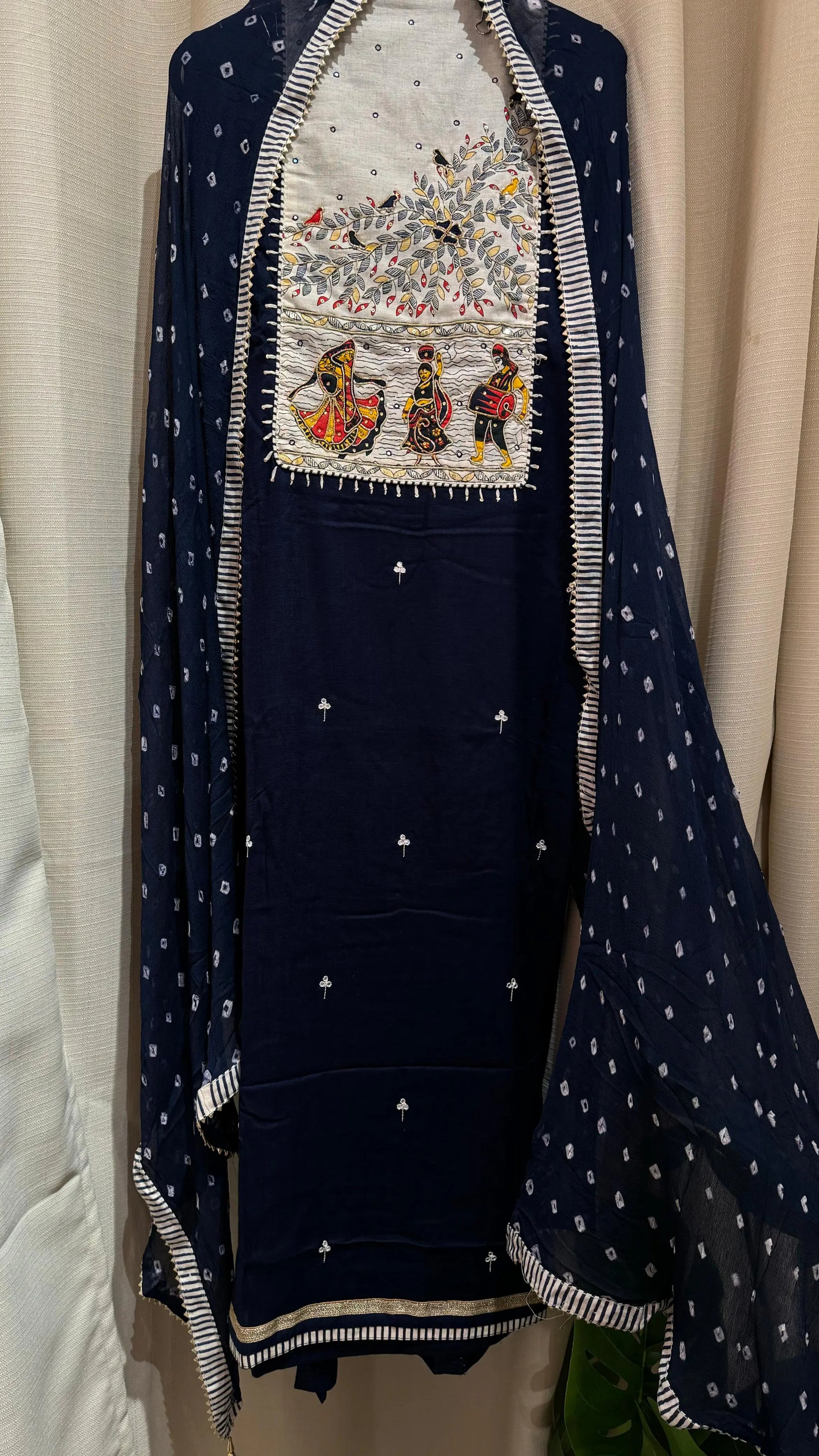 Women Rayon Hand Embroidery Suit Dress Material