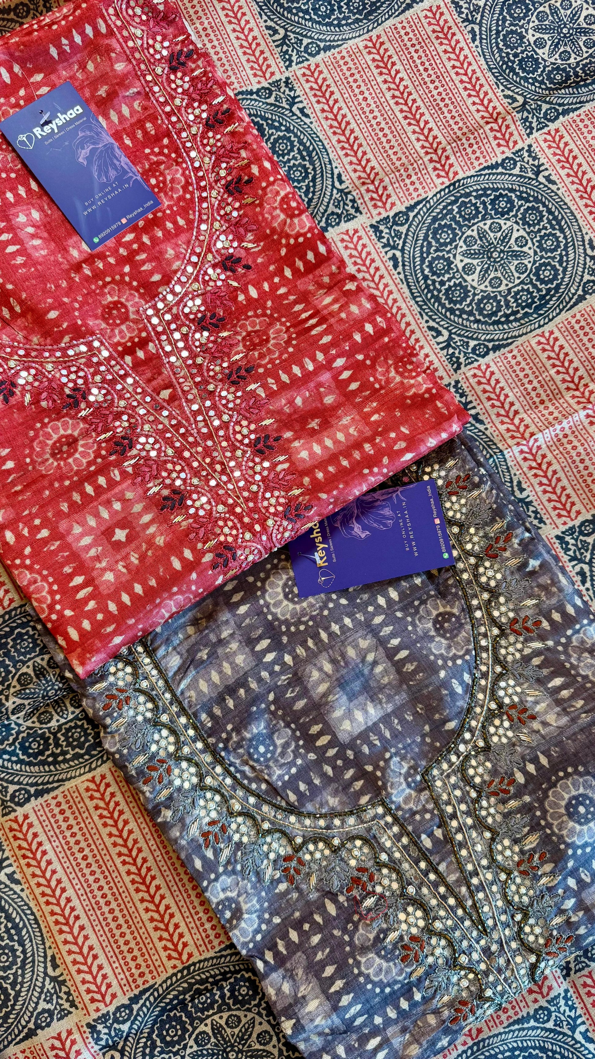 Women Mysore Silk Suit Set With Digital Print Suit Dress Material Reyshaa