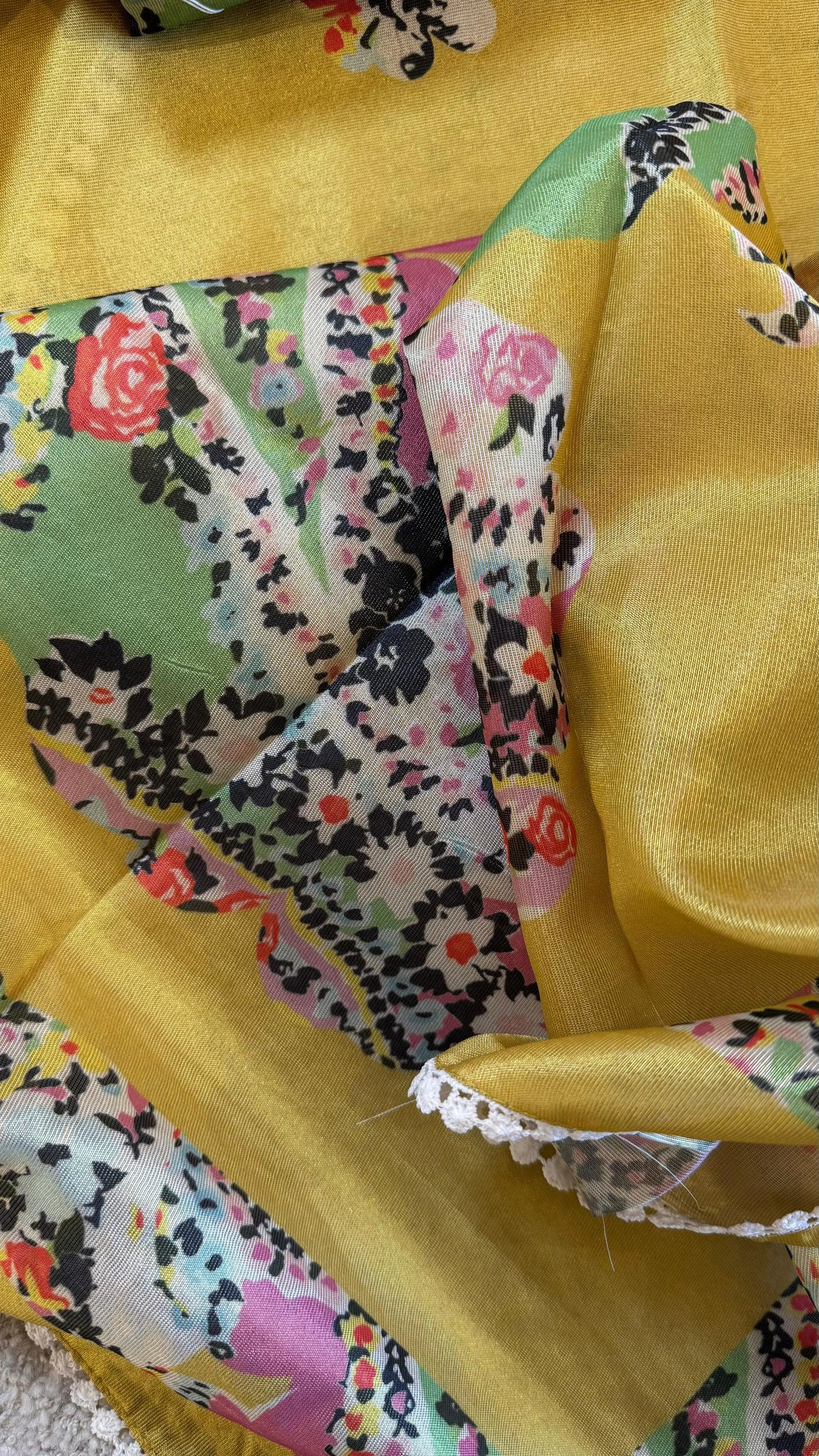 Women Maheshwari Silk Applique Work Suit Dress Material Reyshaa