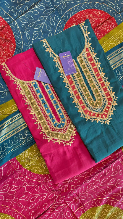 Modal Bandhani Print Suit Dress Material