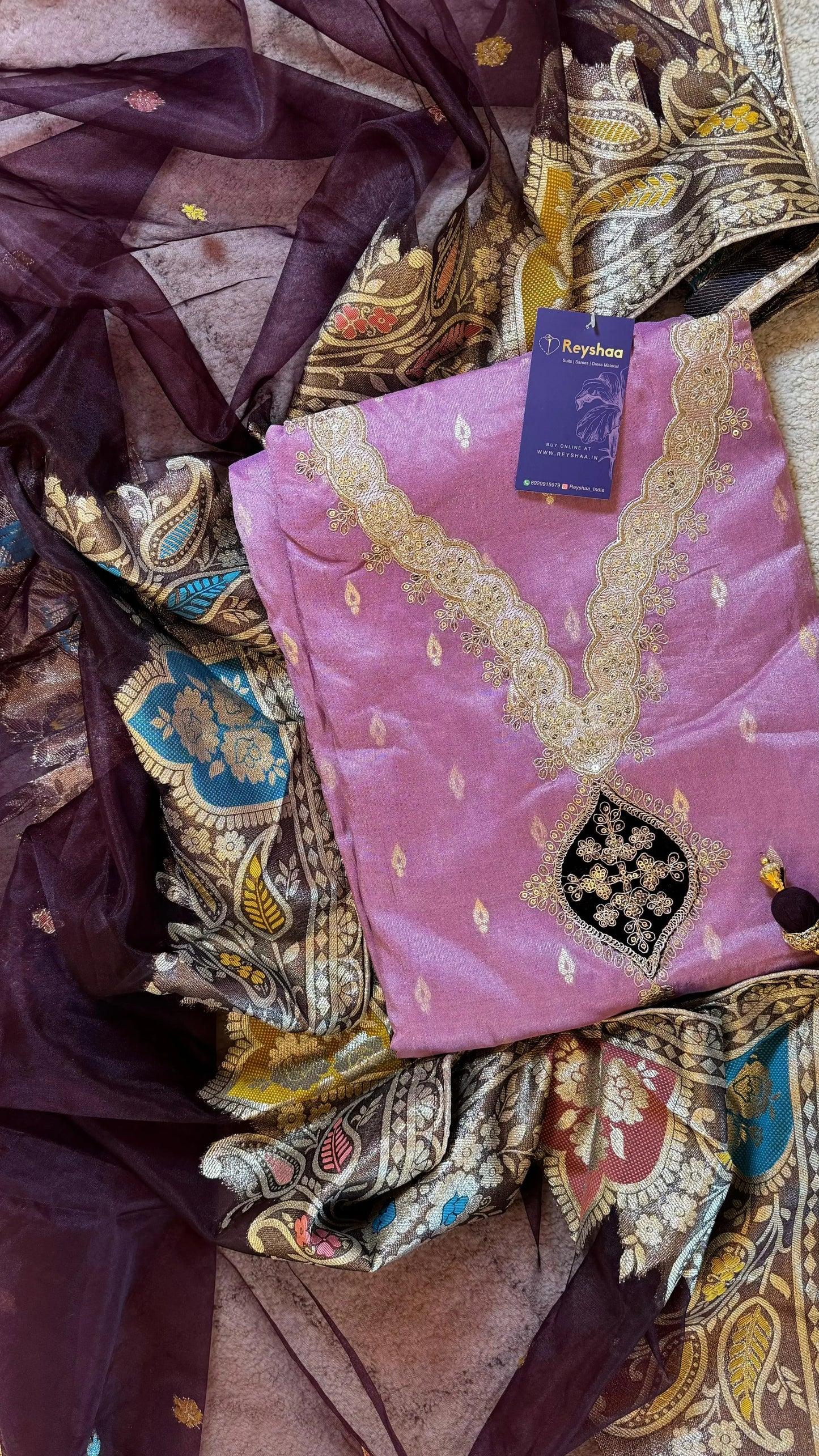 Jacquard Tissue Suit Dress Material