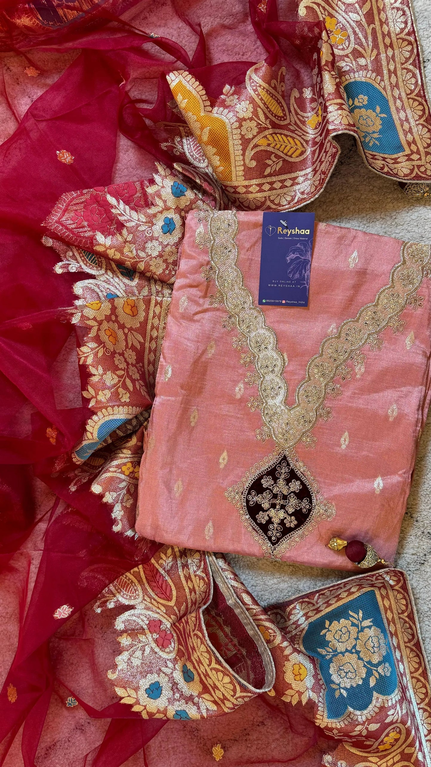 Jacquard Tissue Suit Dress Material