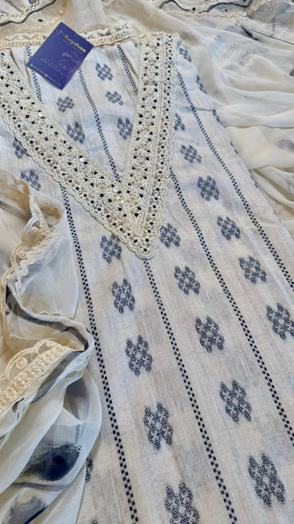 Women South Cotton Weaved Suit Dress Material