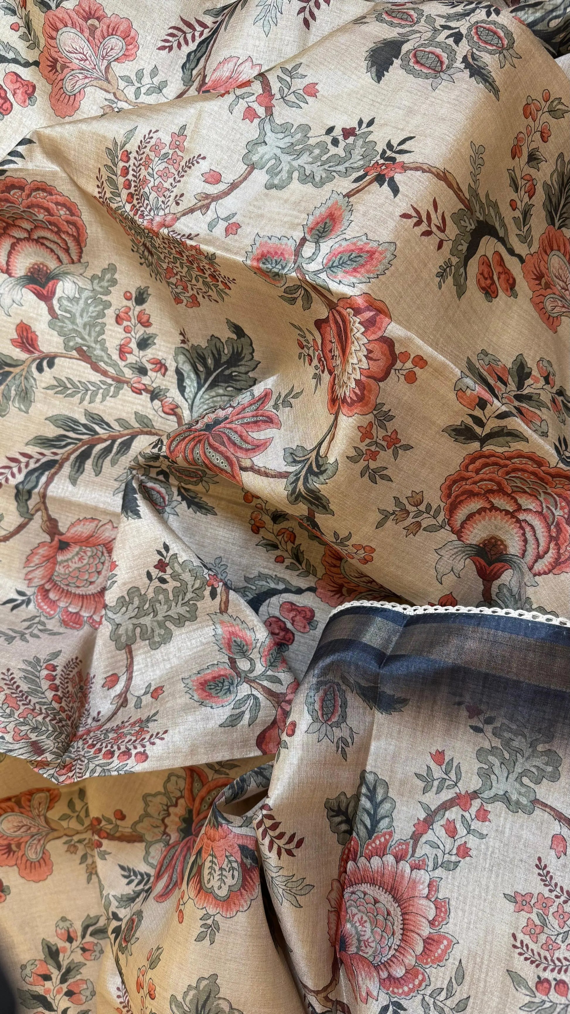 Women Handloom Tussar Silk Suit Dress Material Reyshaa