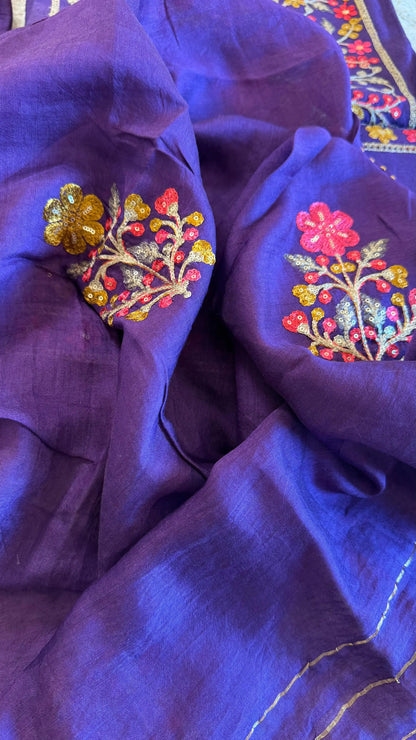 Women South Cotton Aari Embroidery Suit Dress Material Reyshaa