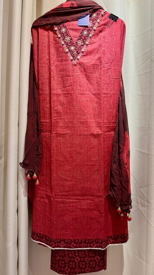 Women Pure Cotton Digital Print Suit Dress Material