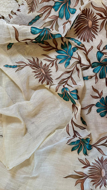 Women Jute Cotton Suit Dress Material