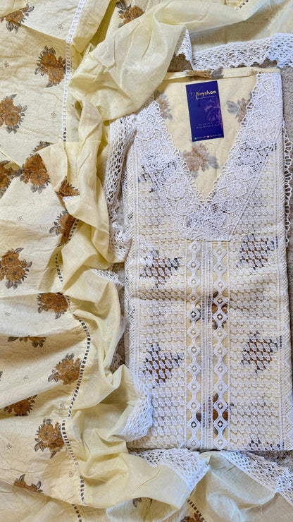 Women Lawn Cotton Floral Print Pakistani Suit Dress Material