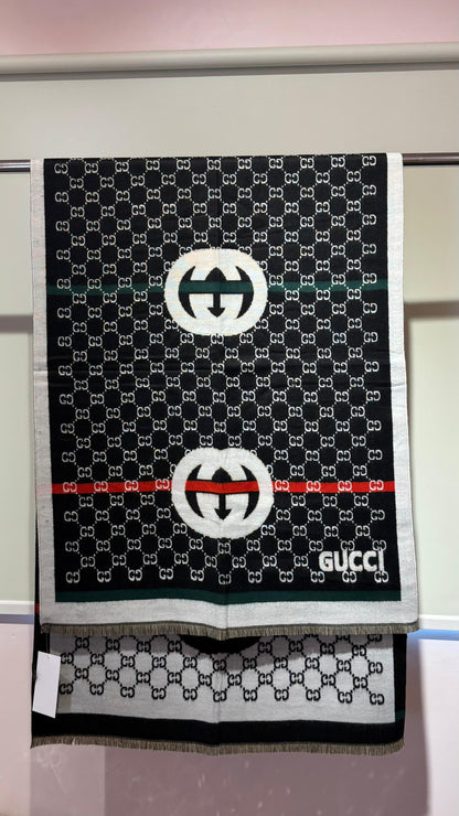 Women GG Monogram Pattern Stole