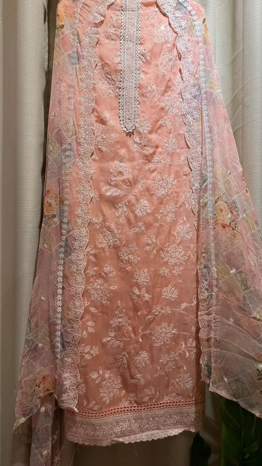 Pure Glass Tissue Silk Suit Dress Material