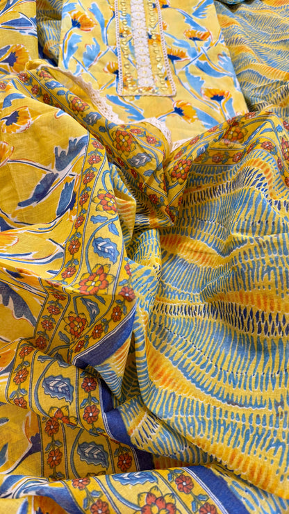 Women Pure Cotton Printed Suit Dress Material