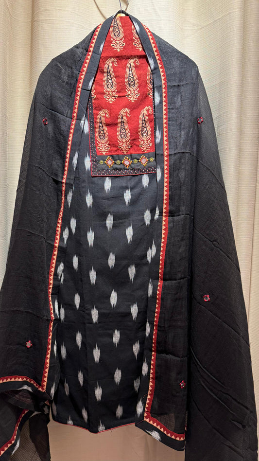 Women Embroidered Cotton Suit Dress Material